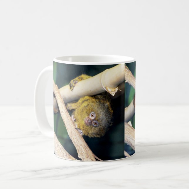 Marmoset Monkey Hej, där, kaffe Mugg (Framsida vänster)