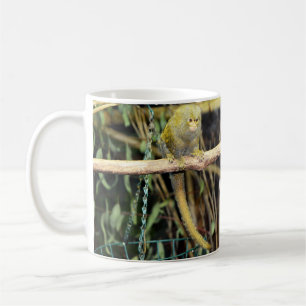 Marmoset Monkey on Alert, kaffe Mugg