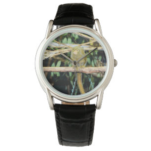 Marmoset Monkey Sitta på A Gren, Armbandsur