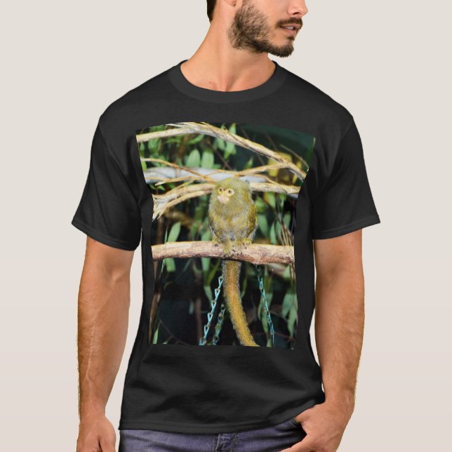 Marmoset Monkey Sitta på A Gren, T-shirt (Framsida)