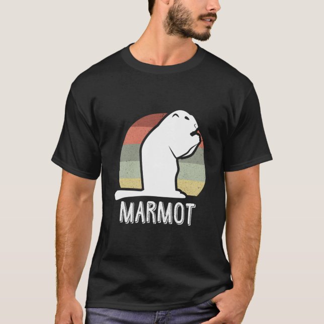 Marmot Distressed Style T Shirt (Framsida)