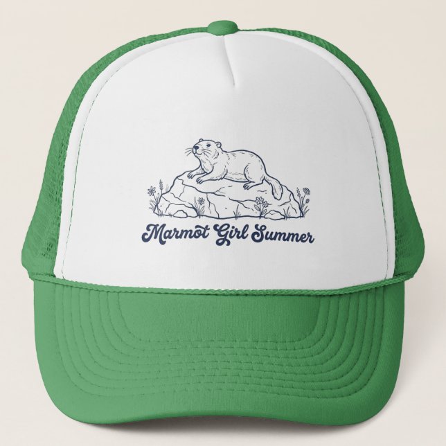Marmot Flickor Sommar Trucker Hatt Keps (Framsida)