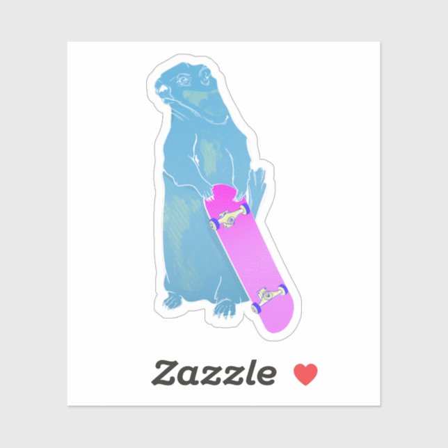 Marmot Woodchuck skateboarding Klistermärken (Ark)