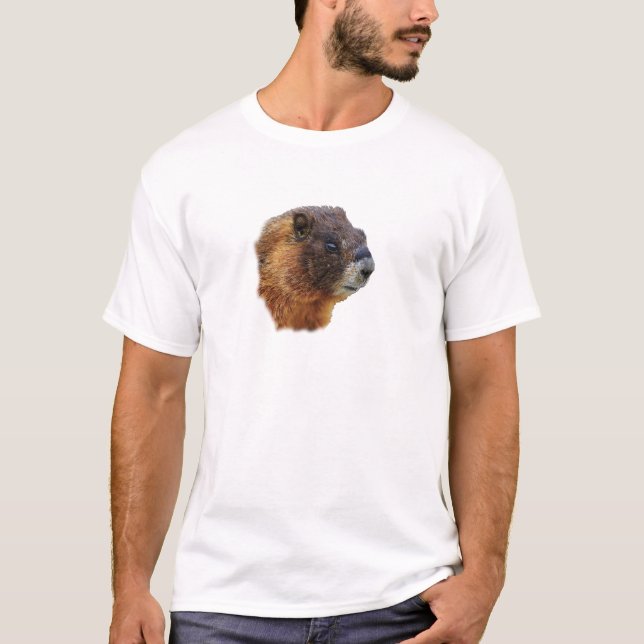 Marmotporträtt Tee Shirt (Framsida)