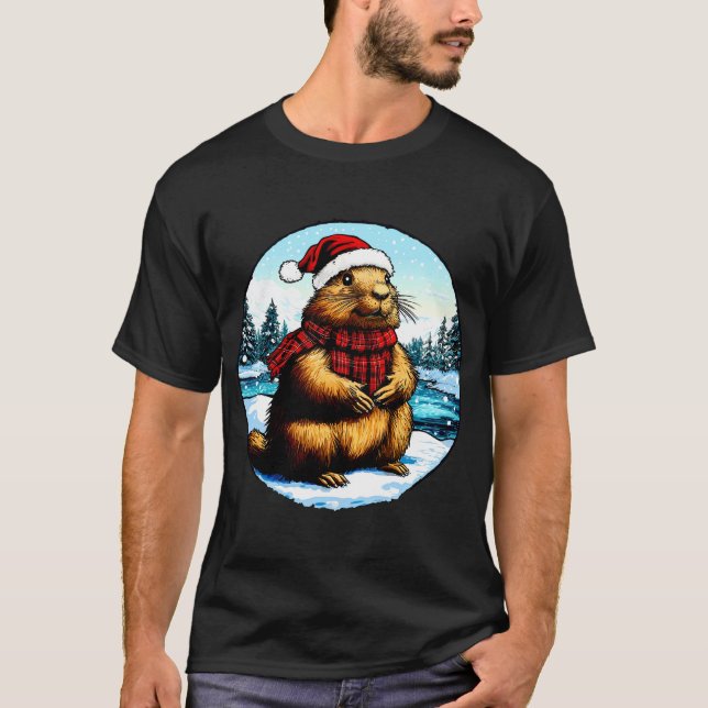 Marmots Christmas T-Shirt (Framsida)