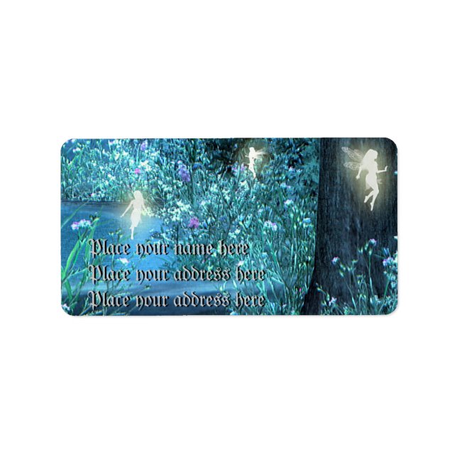 Mårnattsagar i adress adressetikett (Framsidan)