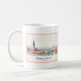 Marne-La-Vallée France Pastel Travel Kaffemugg