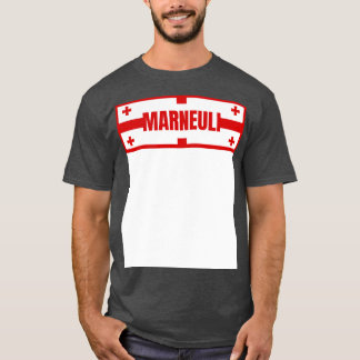Marneuli City i Georgian Flagga Design TShirt T Shirt