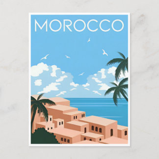Maroc-turismmarrakesh i vintage resor vykort