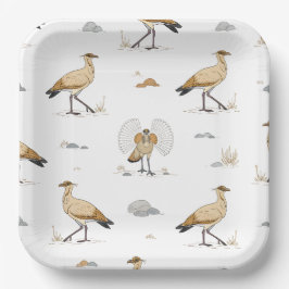 Marocain couleur crème Motif d'oiseaux