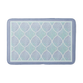 Maroccan Lantern Tile Beach Ocean Aqua Blue Badrumsmatta