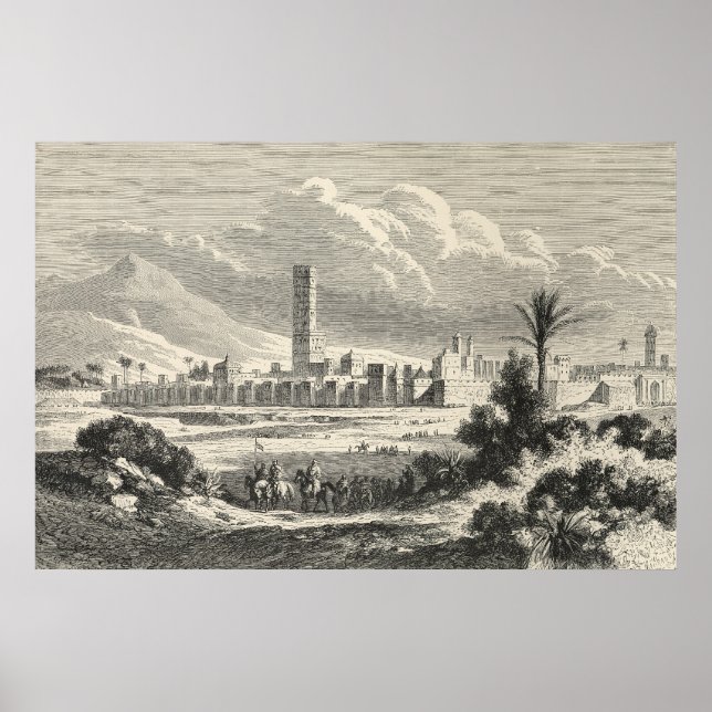 Marocco: Afrika, 1860-talet Poster (Framsidan)