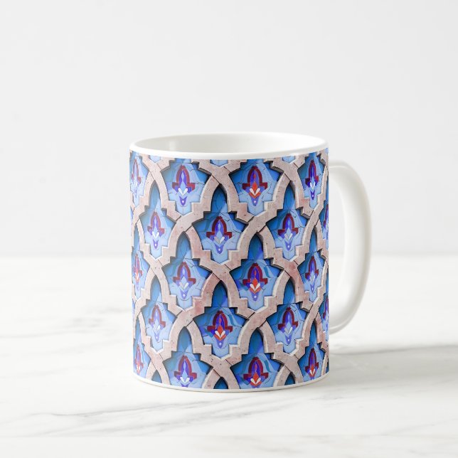 Marockans Zellige-kakel Mönster Kaffemugg (Framsida höger)