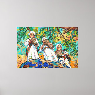 Marockansk Ahwash Amazigh-folkkonst Canvas