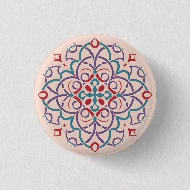 marockansk andalusisk mosaik knapp (Framsida)