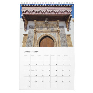 Marockansk arkitektur kalender