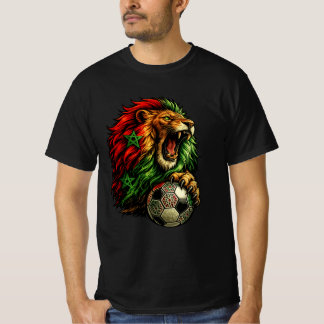 Marockansk Atlas Lejon Fotbollsmaskot T Shirt