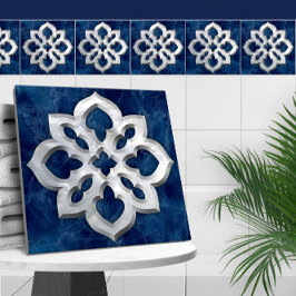 marockansk bergsblå marmor och pärla kakelplatta