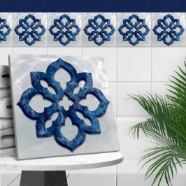 marockansk bergsblå marmor och pärla kakelplatta