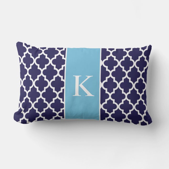 Marockansk beställnings- Monogram för Lumbarkudde (Framsida)