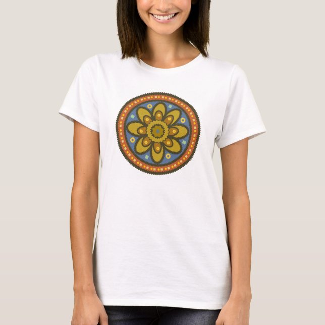 Marockansk blommautslagsplats t shirt (Framsida)