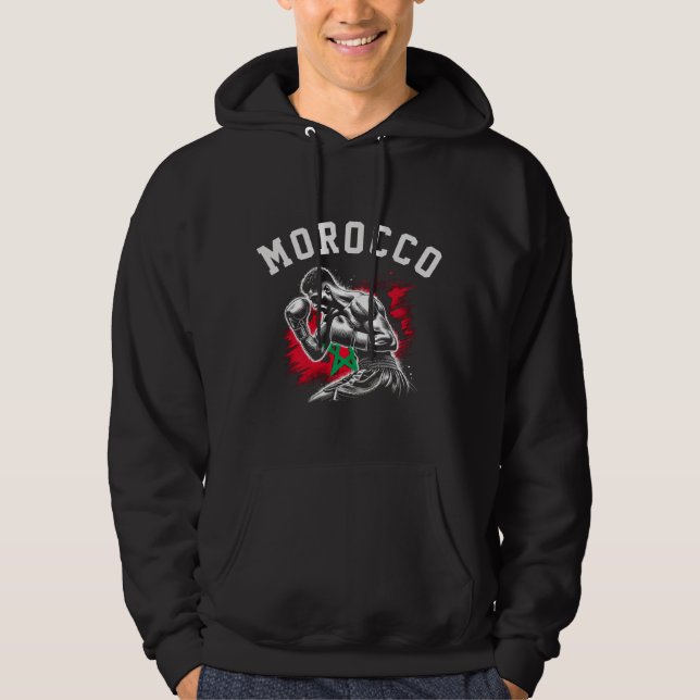 Marockansk boxare hoodie (Framsida)