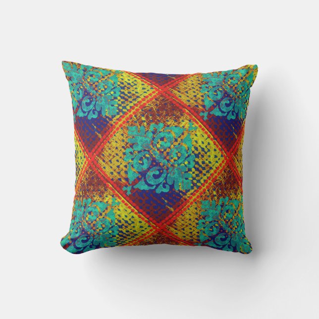 Marockansk cirkeldiagram utomhuskudde (Framsida)