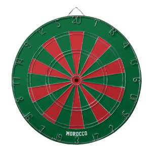 Marockansk Flagga Patriots Bullseye Darttavla