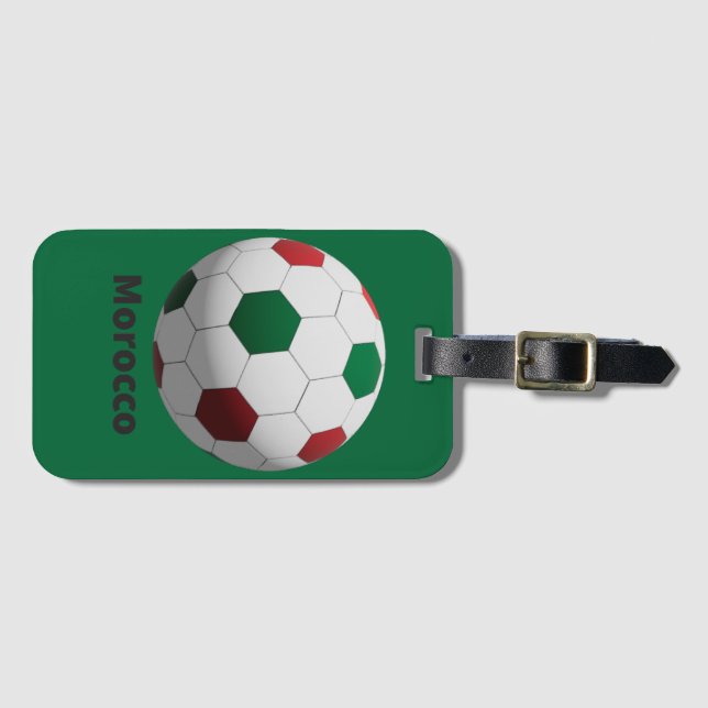 Marockansk fotboll bagagebricka (Framsida horisontal)