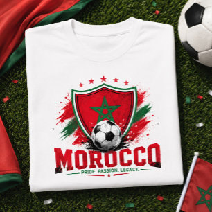 Marockansk fotbollsfan Atlas Lions Football Marock T Shirt