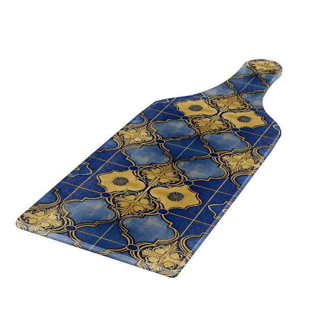 Marockansk inspirerad Quatrefoil Mönster Faux Gild (Hörn)
