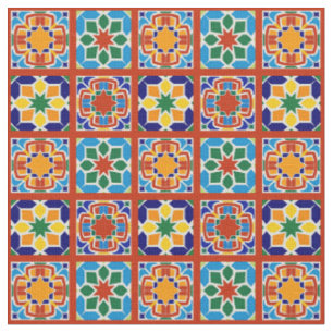 Marockansk kakel Mönster Tyg Quilting Sy