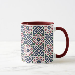 marockansk keramisk design ringer mugg