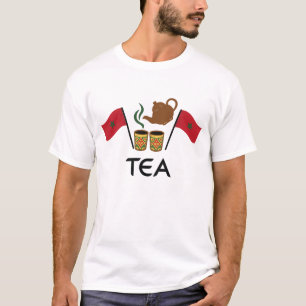 Marockansk Mintté T-shirt, Marockansk Flagga & Tra T Shirt