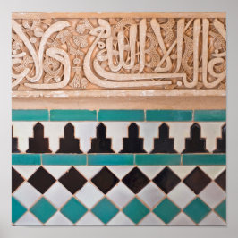 Marockansk Mosaic Mönster Poster