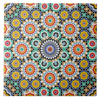 Marockansk mosaik traditionell boho-mönster kakelplatta