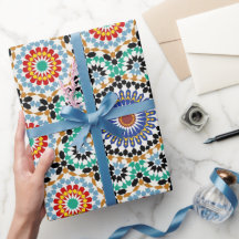 Marockansk mosaik traditionell boho-mönster