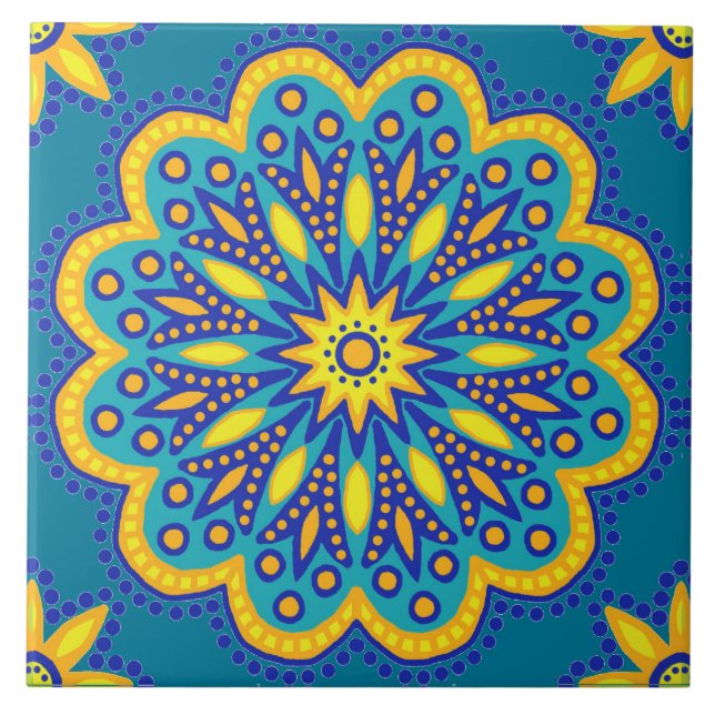 marockansk panel kakelplatta (Framsidan)