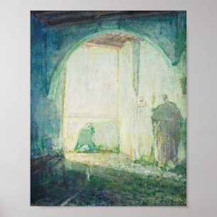 Marockansk scen (Tanner) Poster