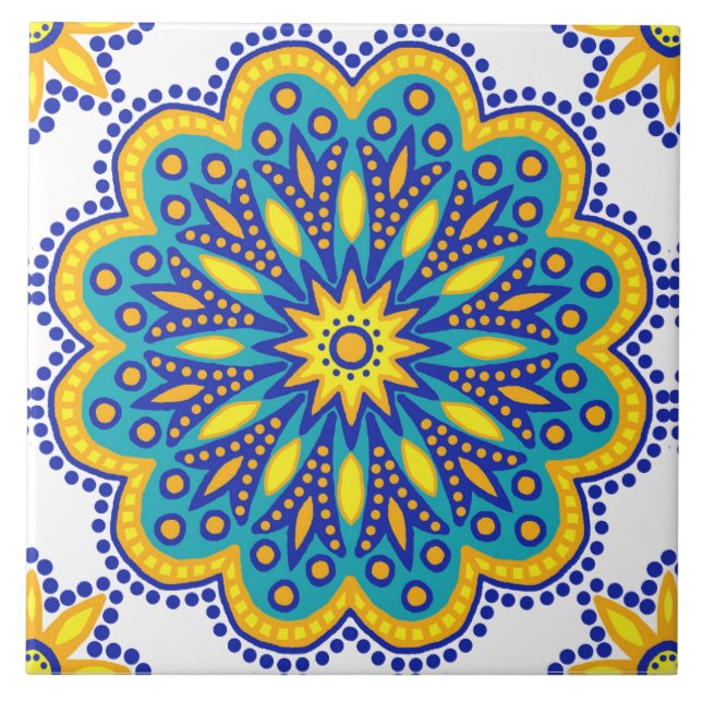 Marockansk Tile Kakelplatta (Framsidan)