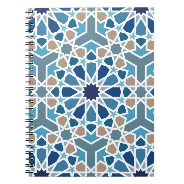 Marockansk Tile Mönster Anteckningsbok (Framsidan)