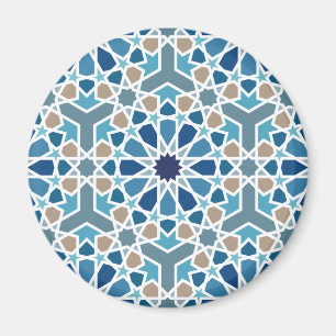 Marockansk Tile Mönster Magnet