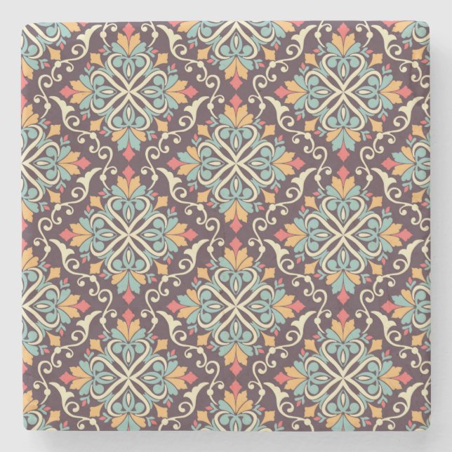 Marockansk Tile Mönster Stenunderlägg (Framsidan)