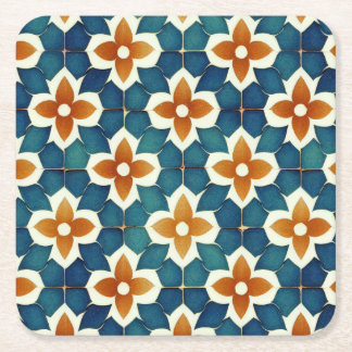 Marockansk Tile Underlägg Papper Kvadrat