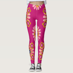 Marockansk traditionell Marrakech-platta Leggings
