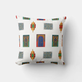 Marockanska dörrar och landningsmosaik kudde