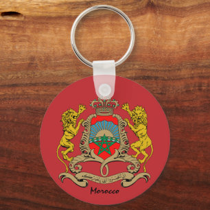 Marockanska Flagga och marockanska helgdag, patrio Nyckelring