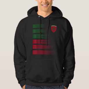 Marockanska fotbollsmatchen Jersey Marocko Fl Hoodie
