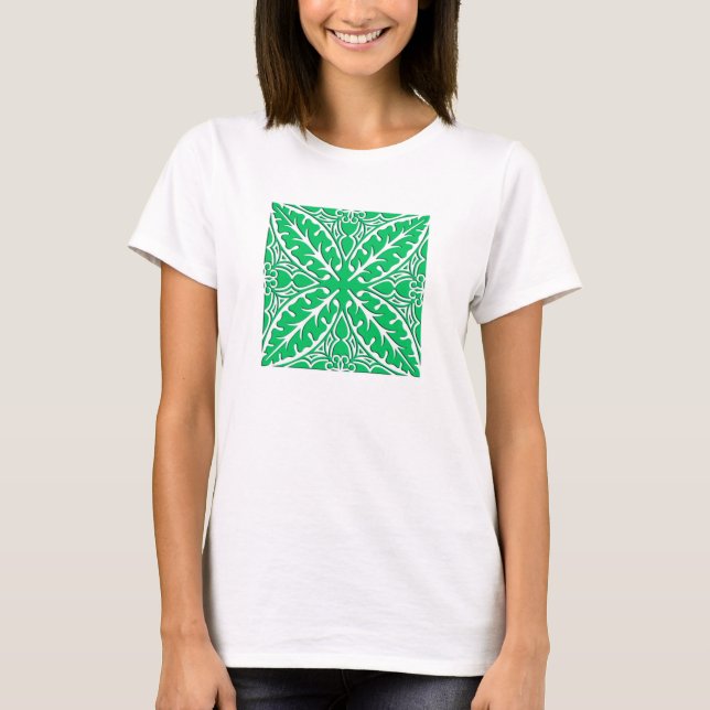marockanska kakor - grönt och vit t-shirt (Framsida)