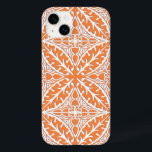 marockanska kakor - korallets orange och vita<br><div class="desc">Marockos inspirerade mönster med ett polerat,  keramiskt utseende - korallfärgad orange med vit bakgrund</div>